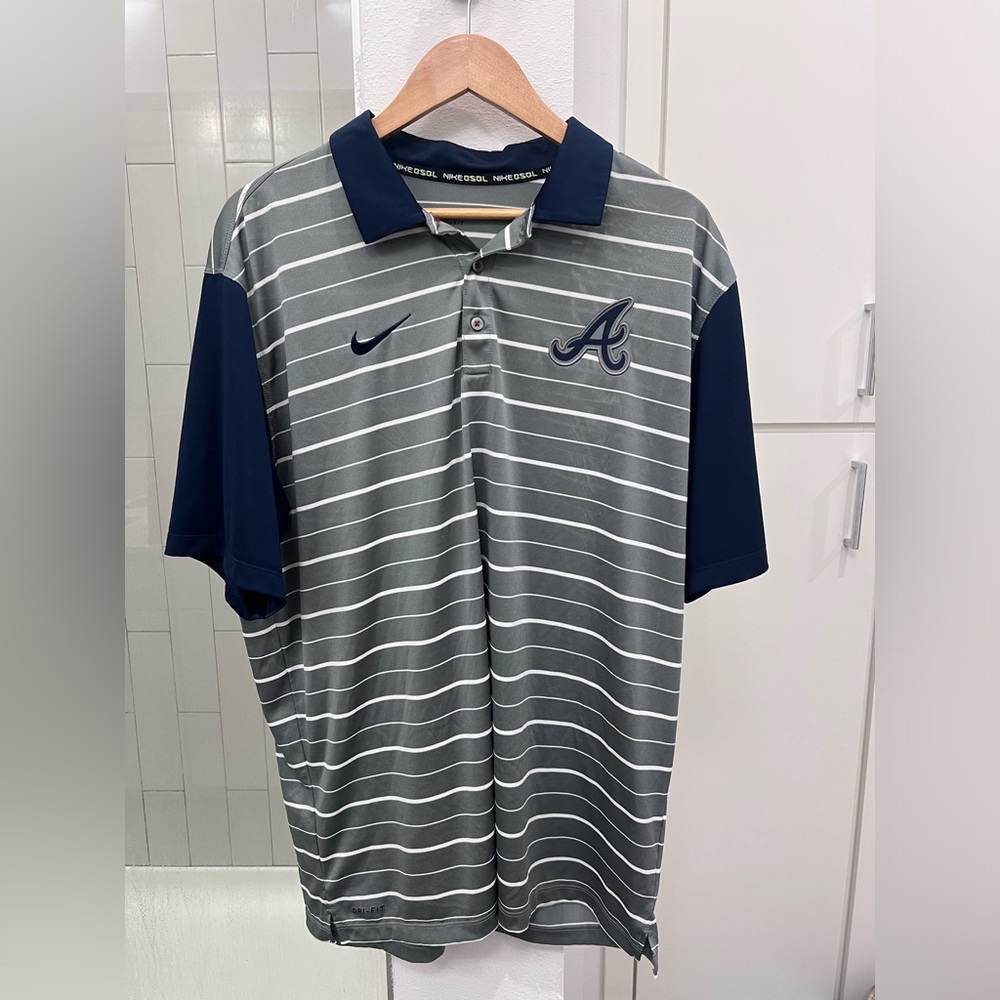 Atlanta Braves Nike Dri-Fir Polo